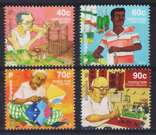 Singapore 2014 Definitives 'Vanishing Trades'  4v  MNH Kite Calligraphy Cage Garland Jobs - Singapore (1959-...)