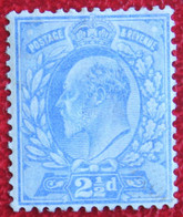 2 1/2 D Two Half Penny King Edward VII (Mi 107 A) 1902 Ongebruikt MH ENGLAND GRANDE-BRETAGNE GB GREAT BRITAIN - Unused Stamps