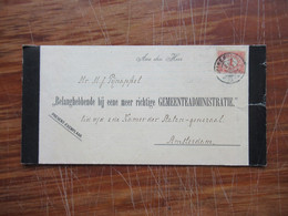 Niederlande 1901 Present Exemplaar Ruin 70 Jaren In De Woestijn Gedruckter Brief Mit Schwarzem Rand / Trauerbrief ?! - Storia Postale