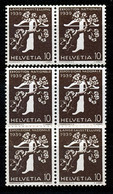 HELVETIA - Mi Nr W13+W15+W17 - Zusammendrucke Aus Rollenmarke - MH* - Coil Stamps