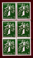 HELVETIA - Mi Nr W7+W9+W11 - Zusammendrucke Aus Rollenmarke - MH* - Coil Stamps