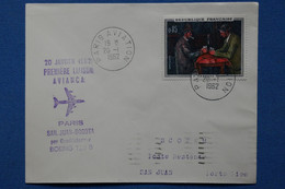 ¤12 FRANCE   LETTRE RECOM. 1962 PREMIERE LIAISON  PARIS BOGOTA + AEROPHILATELIE +AFFRANCH . INTERESSANT - Primeros Vuelos