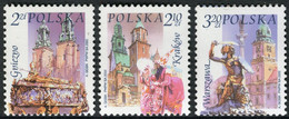 Polonia 2002 Correo 3720/22 ** Ciudades Polocas. Serie Básica (3 Val.) - Ongebruikt