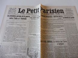 26 Mai 1915 LE PETIT PARISIEN :Bataille De Lorette; Premières Journées De La Guerre Entre L'Italie Et L'Autriche; Etc - Le Petit Parisien