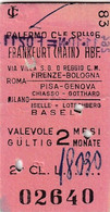 Biglietto Ferroviario Di Treni Tedesco - Anno 1966 - Europe