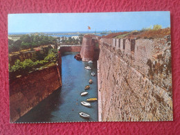 TARJETA POSTAL CARTOLINA POST CARD CARTE POSTALE POSTKARTE CEUTA, FARDI SPAIN MURALLAS PORTUGUESAS FOSO DE S. FELIPE SAN - Ceuta