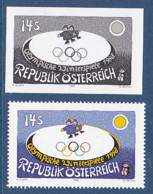 Timbres D'Autriche, Jeux Olympique D'hiver De Nagano , 2 Tp de 1998 MI N° 2243a & ND 2243b MNH** à 50% - Invierno 1998: Nagano