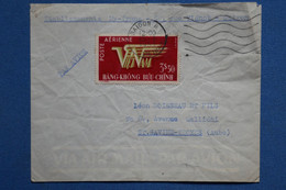 ¤12 FRANCE  BELLE  LETTRE 1960  SAIGON POUR ST SAVINE FRANCE+AEROPHILATELIE +AFFRANCH . PLAISANT - Erst- U. Sonderflugbriefe