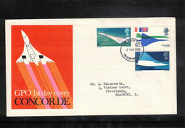 Great Britain 1969 Concorde FDC - Concorde