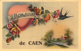 14-CAEN- UN BONJOUR DE CAEN - Caen