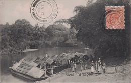CEYLAN - COLOMBO - 17 JANVIER 1912 - CARTE RIVER TRANSPORT - ANIMATION - NON CIRCULE. - Ceylon (...-1947)