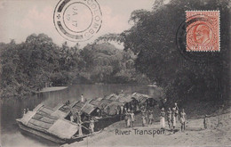 CEYLAN - COLOMBO - 17 JANVIER 1912 - CARTE RIVER TRANSPORT - ANIMATION - NON CIRCULE. - Ceylan (...-1947)