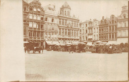 CARTE PHOTO BELGIQUE BRUXELLES Marché SUR LA GRAND PLACE - Mercadillos