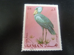 Ajman - Balaeniceps Rex - 1 RI - Air Mail - Oblitéré - Polychrome - Année 1971 - - Flamingos