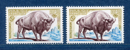 ⭐ France - Variété - YT N° 1795 - Couleurs - Pétouille - Neuf Sans Charnière - 1974 ⭐ - Unused Stamps