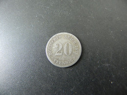 Deutschland Germany 20 Pfennig 1875 Silver - 20 Pfennig