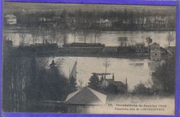 Carte Postale 78. Louveciennes  Crue De 1910  Très  Beau Plan - Louveciennes