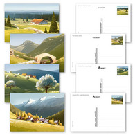 Switzerland 2021 (3/2021) Mountains Berge Nature Park Binntal - MNH ** Stationery Postal Card - Ungebraucht