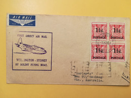 1941 BUSTA TEMATICA NUOVA ZELANDA NEW ZEALAND BOLLO OVERPRINTED  OBLITERE' WELLINGTON - Lettres & Documents