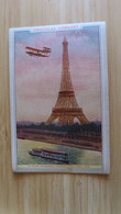 LE COMTE DE LAMBERT, DOUBLANT LA TOUR EIFFEL, 1909 CHOCOLAT LOMBART - Aviatori