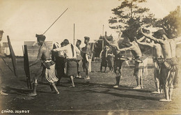 Real Photo Naked Igorot Warriors Canao Lances And Wooden Shields Mountain Studio Baguio - Philippines