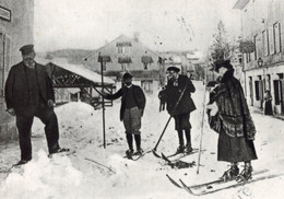 SPORTS D'HIVER EN 1900 REPRODUCTION - Autres & Non Classés