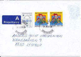 Denmark Cover 21-6-2010 Very Good Franked (thin Stain At The Top Of The Right Side Of The Cover) - Storia Postale