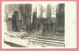 68 - WATTWEILER - WATTWILLER - Carte Photo - Intérieur église En Ruine - Soldats Allemands - Guerre 14/18 - Altri & Non Classificati
