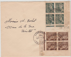 FRANCE  1939 - 2 COINS DATES Sur Enveloppe  Réf  P546 - Sonstige & Ohne Zuordnung