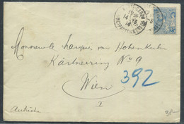 MONACO - N° 25 / LETTRE DE L'HOTEL HERMITAGE POUR VIENNE LE 14/3/1914 - TB - Covers & Documents