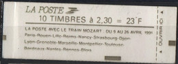 France Maury Carnet 484a (Yvert 2614-C11a) ** Marianne De Briat Train Mozart Sans Point Après Blois - Libretti