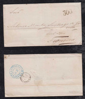 Brazil Brasil 1870 Entire Cover PERNAMBUCO To FIGUEIRA Portugal TAX 300 Reis - Briefe U. Dokumente