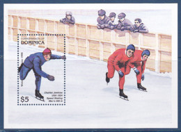 Timbres De La Dominique, Jeux Olympique D'hiver De Nagano, 1 BF De 1997 MI BF N° 340 MNH** à 50% - Winter 1998: Nagano