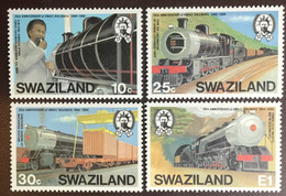 Swaziland 1984 Railway Centenary Locomotives MNH - Swaziland (1968-...)