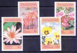Tanzania 1986 MNH 4v, Indigenous Flowers With Medicinal Properties - Pharmacy