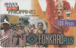 Philippines, PH-PLDT-0002A, Colourful Festivals (Exp. 11/30/98), 2 Scans. - Filipinas