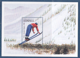 Timbres De La Dominique, Jeux Olympique D'hiver De Nagano, 1 BF De 1997 MI BF N° 339 MNH** à 50% - Winter 1998: Nagano