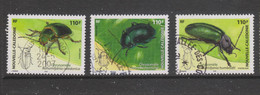 Yvert 960 / 962 Faune Insectes Coléoptères - Used Stamps