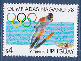 Timbres D'Urugay, Jeux Olympique D'hiver De Nagano, 1 Tp De 1998 MI N°  MNH**  à 50% - Winter 1998: Nagano