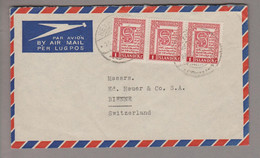 Island 1955-10-28 Reykjavik Brief Nach Biel CH - Briefe U. Dokumente