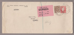 Irland 1953-11-23 Dublin Expressbrief Nach Meilen CH - Cartas & Documentos