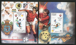 DJIBOUTI 2 Blocs Spéciaux COTE 28 € Poste Aérienne N° 147 + 148 MNH ** Coupe Du Monde World Cup Espagne Football. TB/VG - 1982 – Spain