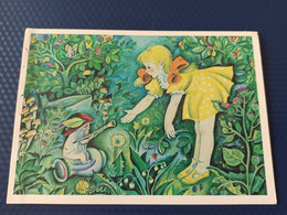 OLD  Postcard - Kataev Fairy Tales - Mushroom - Champignon - 1988 - Hongos