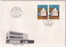 Zumstein 632 Illustrierter Brief Post Triesen - Brieven En Documenten