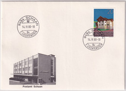 Zumstein 633 Illustrierter Brief Post Schaan - Storia Postale