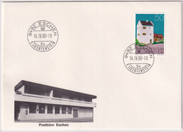 Zumstein 636 Illustrierter Brief Post Eschen - Storia Postale