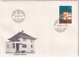 Zumstein 637 Illustrierter Brief Post Mauren - Storia Postale