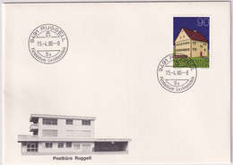 Zumstein 639 Illustrierter Brief Post Ruggell - Storia Postale