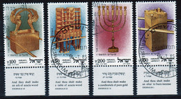 Israel Set Of Stamps From 1985 To Celebrate  Jewish New Year In Fine Used With Tabs - Used Stamps (with Tabs)