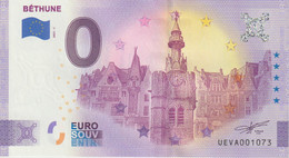 Billet Touristique 0 Euro Souvenir France 62 Béthune 2021-1 N°UEVA001073 - Pruebas Privadas